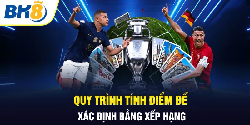 Quy trình tính điểm để xác định bảng xếp hạng Quy trình tính điểm để xác định bảng xếp hạng