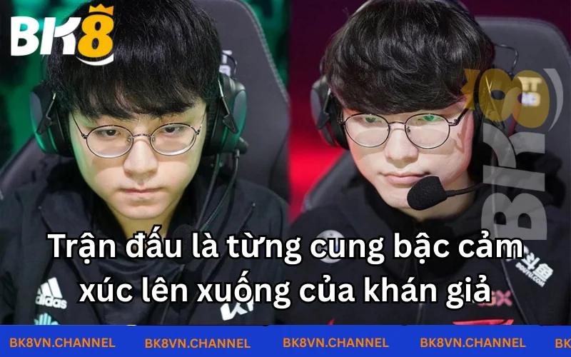 Trận đấu là từng cung bậc cảm xúc lên xuống của khán giả  Trận đấu là từng cung bậc cảm xúc lên xuống của khán giả