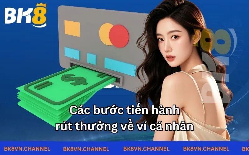 Các bước tiến hành rút thưởng về ví cá nhân  Các bước tiến hành rút thưởng về ví cá nhân